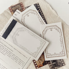 Journal Pages vintage tag letterpress notepad