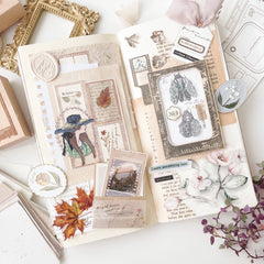 Journal Pages《Puzzles of Life II》frame Rubber Stamps