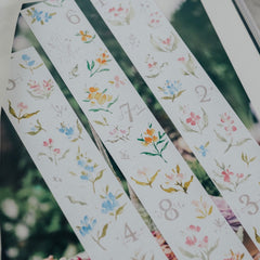 Meow Illustration washi tape - Magic Flower