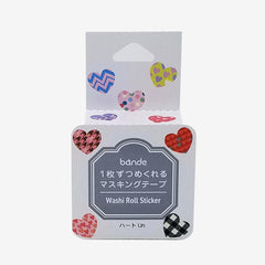 Bande Heart Un washi roll sticker