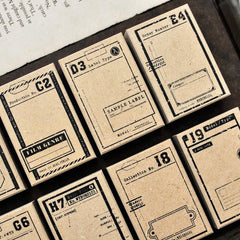 Miao Stelle vintage label stamps