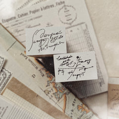 Journal Pages x Lamp x Paperi Travel series - A Journey &  A Place Rubber Stamp
