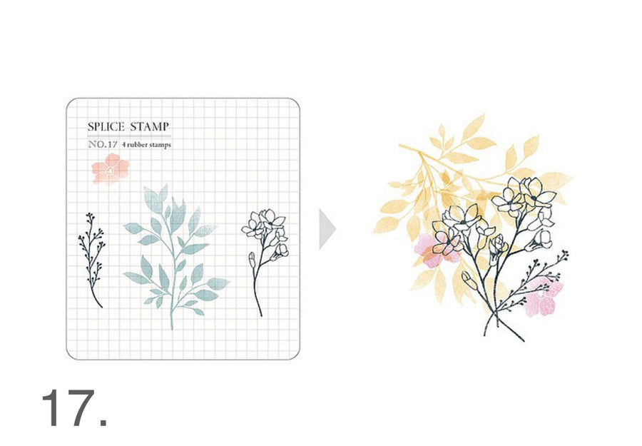 MU Clear Splice Stamp Set - Botanical lll