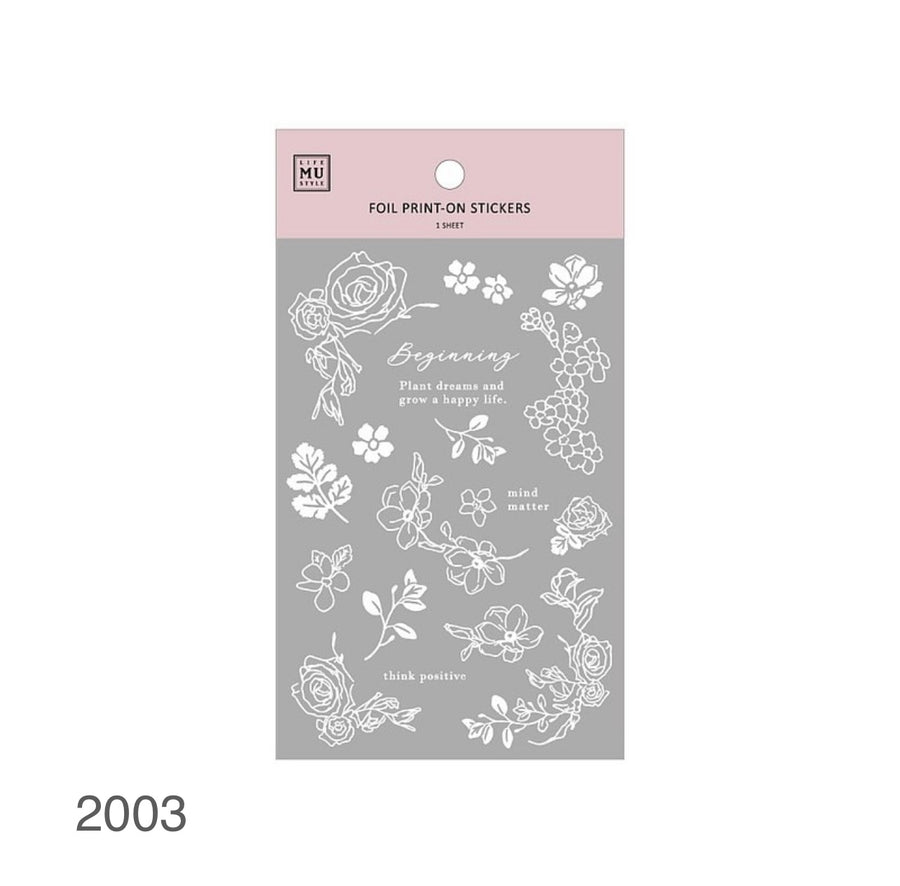 MU foil print on sticker - Beginning 2003