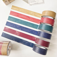Saien x Miki Tamura multi colour washi tape 6 colour set - 1