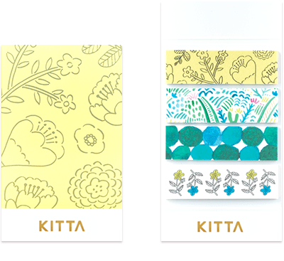Kitta Basic washi tape - Plants