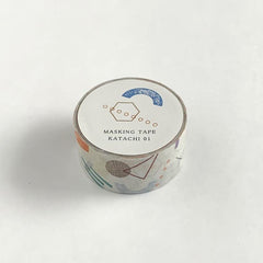 Mizushima Washi Tape - Shapes  01