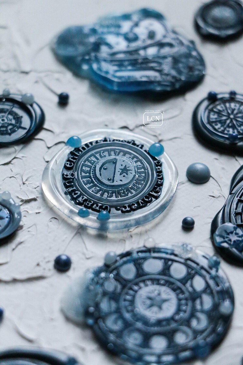 LCN Wax seal stamp set. - Time circle