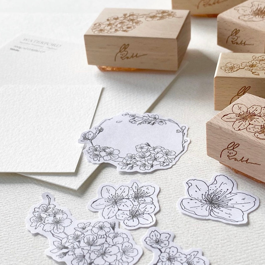 Rabbitoffee Sakura Rubber Stamps