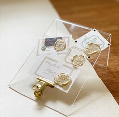 Rabbitoffee autumn wax seal with glass handle