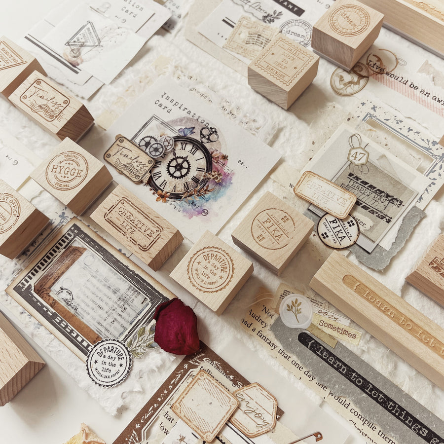 Journal Pages “ Positive “ rubber stamps