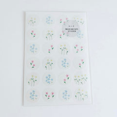 YOHAKUヨハク circle sticker - M-079 Humming