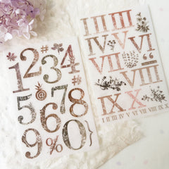 Journal Pages "numbers" print on sticker