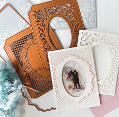 Journal Pages lace frame envelope craft die set(set of 4)