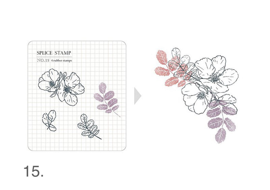MU Clear Splice Stamp Set - Botanical lll