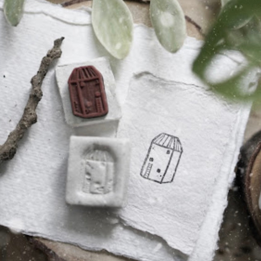 Black Milk Project mini house clay holder Rubber Stamp - Vol.2