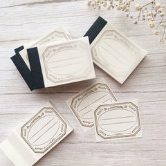Journal Pages letterpress mini notepad - Vintage Frame