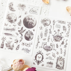 Journal Pages Midnight print on sticker