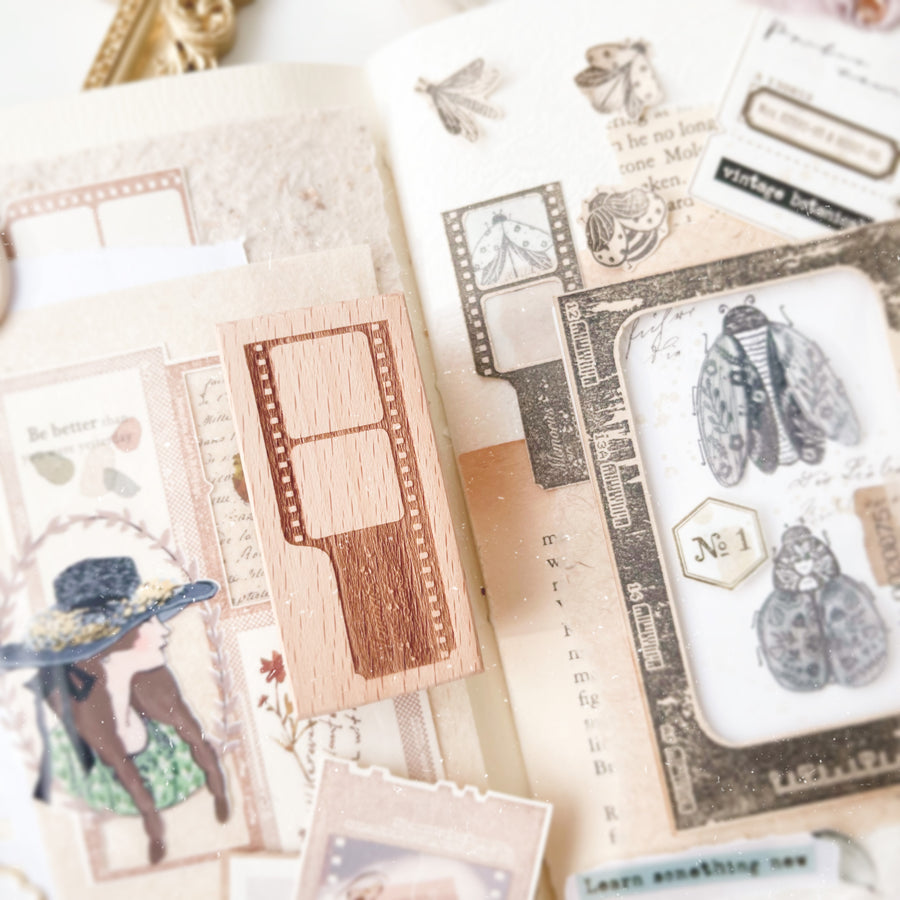 Journal Pages《Puzzles of Life II》frame Rubber Stamps