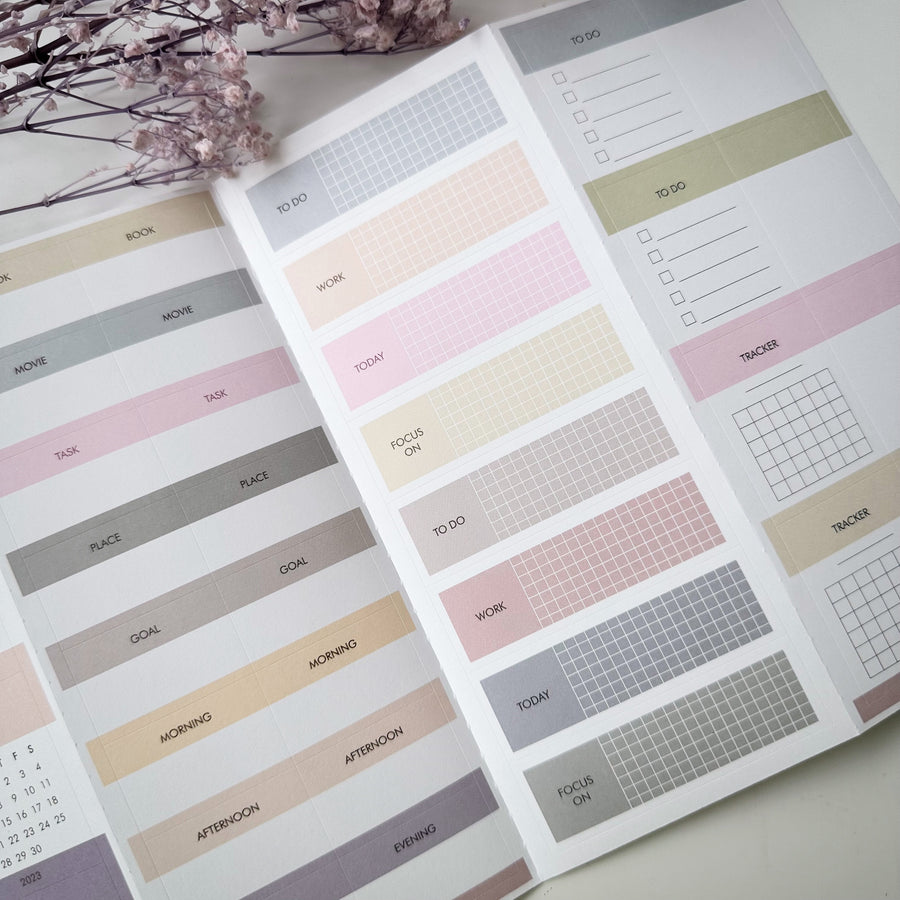 2023 Everyday Calendar sticker set – journalpages