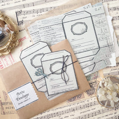 Journal Pages x Lamp x Paperi  3.0 - petite envelope paper sheets - white
