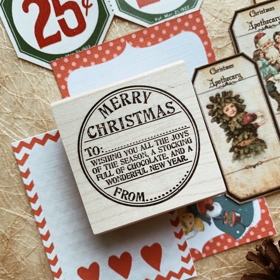 CatslifePress Rubber Stamp - Merry Xmas and Happy New Year
