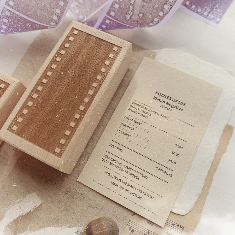 Journal Pages《Puzzles of Life》frame Rubber Stamps