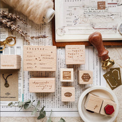 Penspapersplanner New chapter Series rubber Stamps