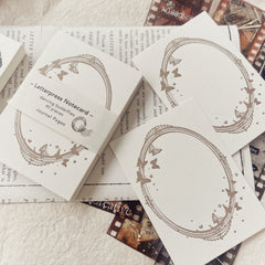 Journal Pages dancing butterflies letterpress notecard