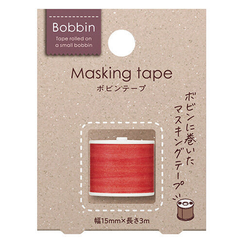 Kokuyo bobbin masking tape - string roll red