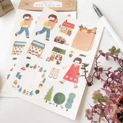 Furukawashiko sticker sheets - shopping