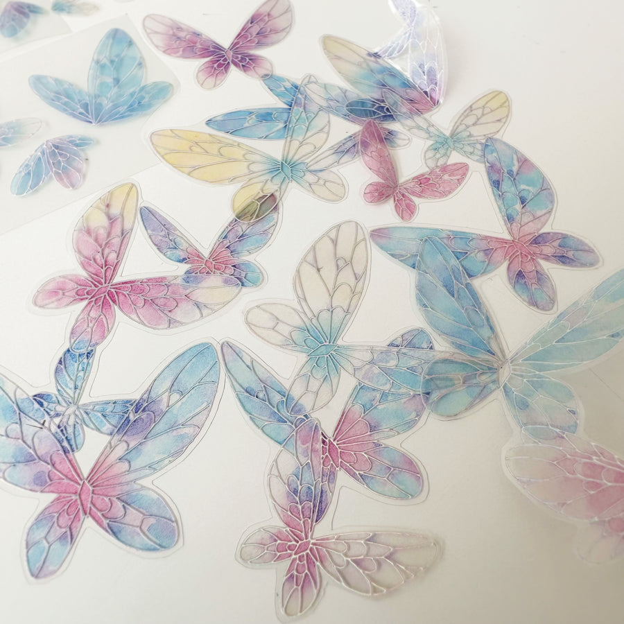 HYY studio pastel blue butterflies pet tape