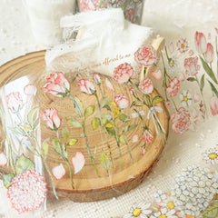 Baicangjia studio floral collection crystal pet tape