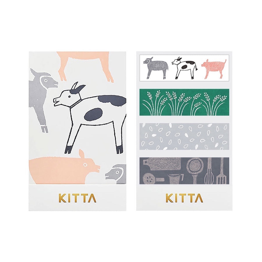 Kitta Basic washi tape - Farm