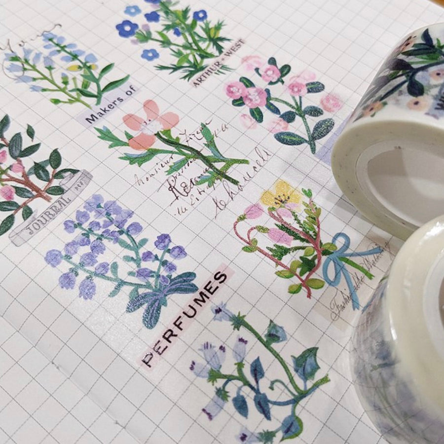 Usagiprint vintage floral washi tape