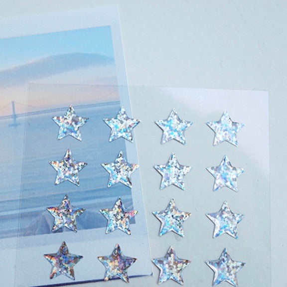 Suatelier hologram Sticker Sheet - star