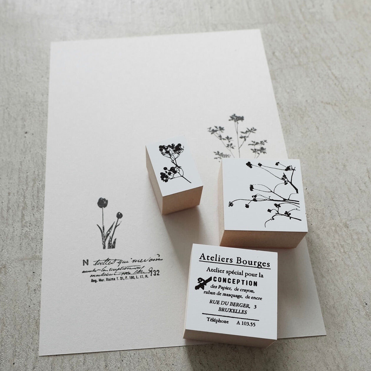 YOHAKU Original rubber stamp - Memory S-015 – journalpages
