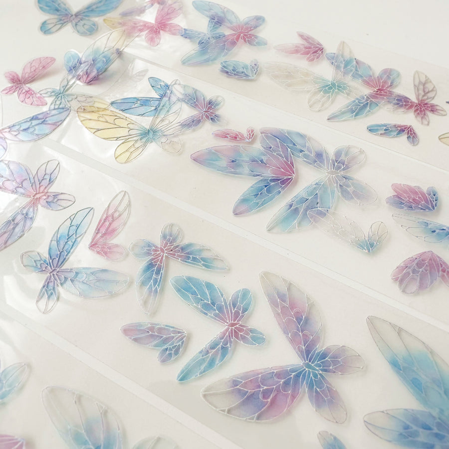HYY studio pastel blue butterflies pet tape