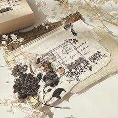 Journal Pages "In love with lace" rubber stamps - background