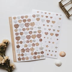 SomSom heart and star sticker