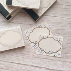 Journal Pages letterpress mini notepad - Meteors