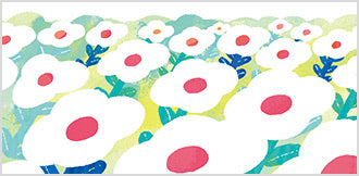 SODA Pet Tape - a sea of flowers