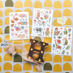 Lingo H. Transfer sticker - fancy animals ( set of 3 )