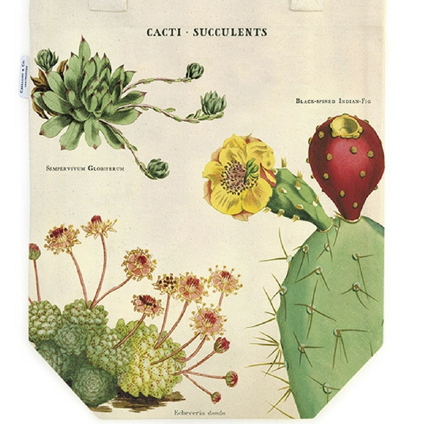 Cavallini Cacti & Succulents Tote Bag