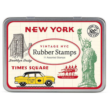 Cavallini Vintage New York Rubber Stamp Set